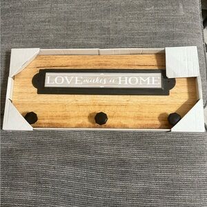 Wall Decor Sign With Hooks